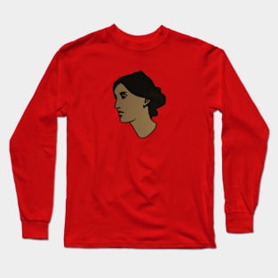 Disembodied Head of Virginia Woolf Long Sleeve T-Shirt